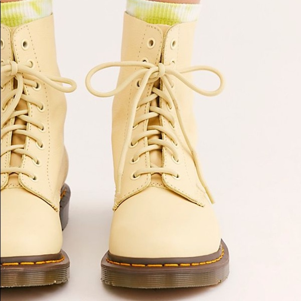 Pastel Yellow Dr Martens NIB